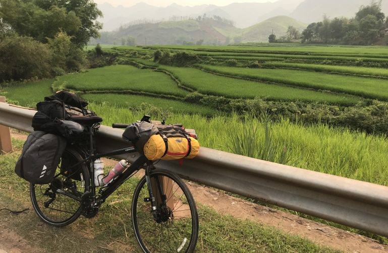 Solo best sale bike touring