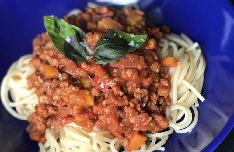 Sunflower Mince Vegan Bolognese Recipe – hannah's happiness project